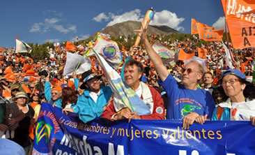 World March ends in Punta de Vacas, Argentina